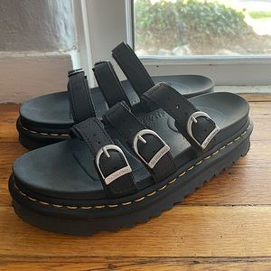 Dr. Martens Genuine Leather Blaire Sandal Slide